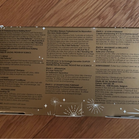 OLAPLEX Hair Repair Kit - Gold and White Packaging - Picture 3 of 3
